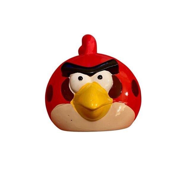 Red Angry Bird Piggy Coin Bank Kids Boys Cartoon - Picture 1 of 13